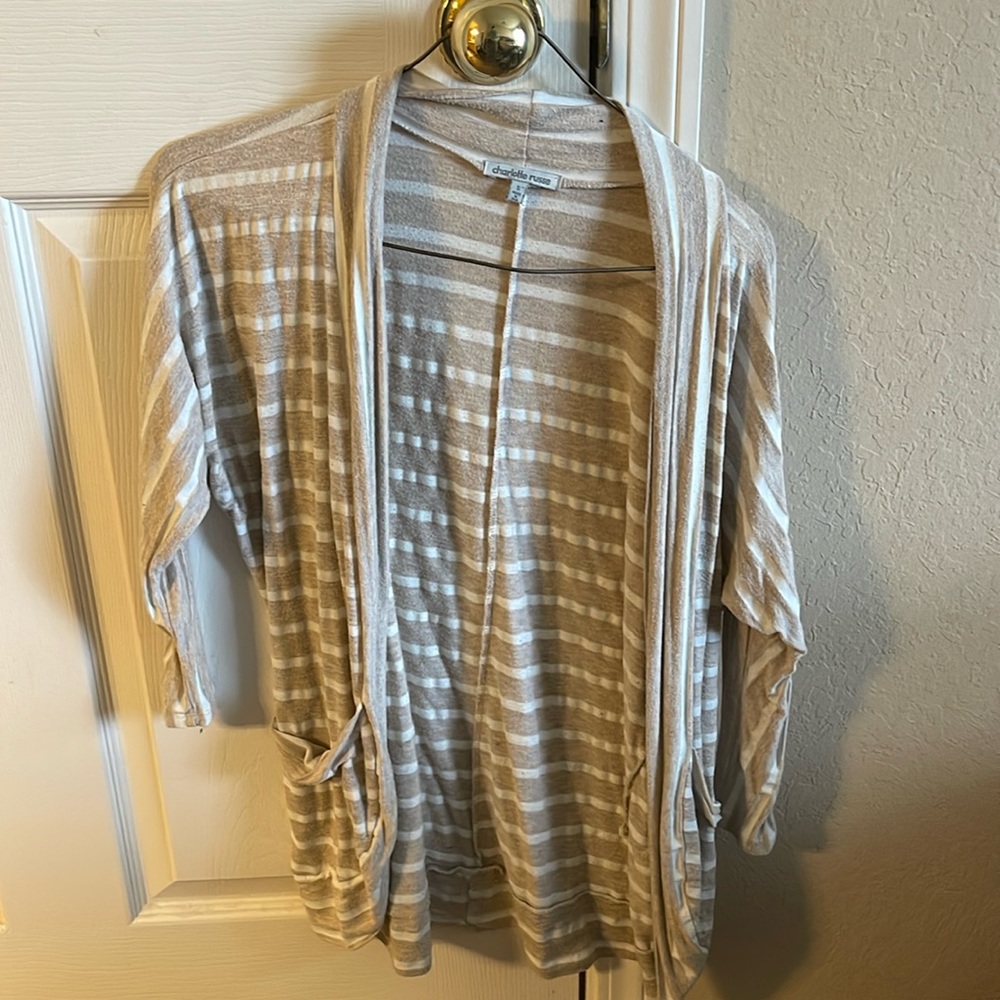 Size small striped cardigan